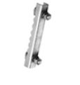 Miller Soll Clamps, Galvanized Steel, For Rail Fixing Onto The Centre Rungs Of Existing Ladders, For Rung Dia 26Mm To 35Mm