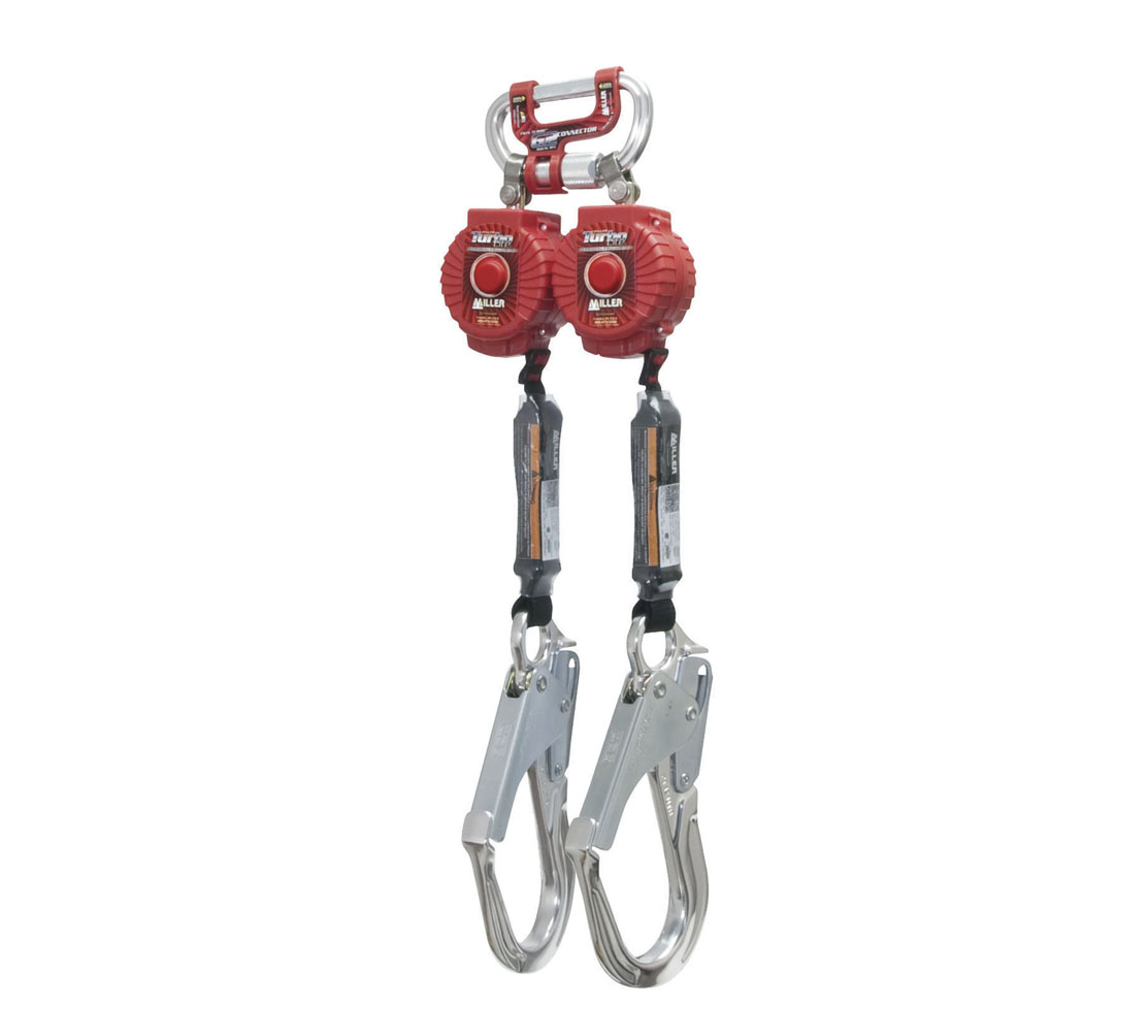 Miller Twin Turbo G2 Connector and 2 Mfl-12/6Ft Turbolite Pfls (W/O Carabiners) and End Connector Alum Locking Rebar Hook