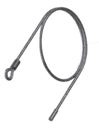 PROTEKT STAINLESS STEEL CABLE 8 MM WITH RIGID EYE