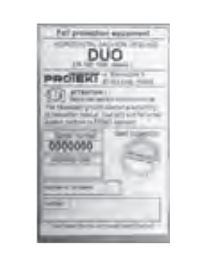 PROTEKT LABEL - STAINLESS STEEL PLATE, 85X140X0.5MM