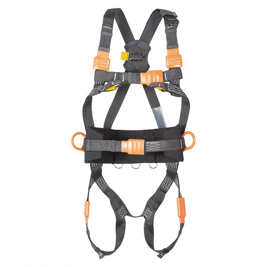 PROTEKT SAFETY HARNESS WITH FRONT AND DORSAL ANCHORAGE POINT. ARAMID-POLYESTER WEBBING