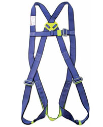 Worksafe® Full Body Harness With Dorsal Anchorage Point And Metal Chest Buckle