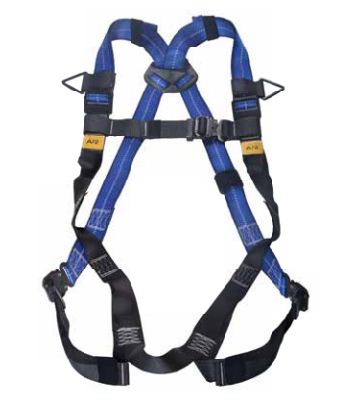 WORKSAFE® FULL BODY HARNESS WITH DORSAL AND FRONT ANCHORAGE POINT, 5 PT ADJUSTMENT WITH REFLECTIVE THREAD, QUICK SNAP ON BUCKLE