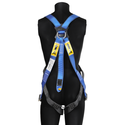 WORKSAFE FULL BODY HARNESS WITH FRONT AND DORSAL ANCHORAGE POINTS WITH CHEST STRAP, SZ XXL