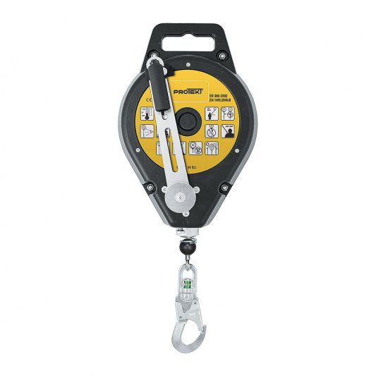WORKSAFE® RETRACTABLE TYPE FALL ARRESTER WITH RESCUE LIFTING DEVICE, CABLE LENGTH : 25M