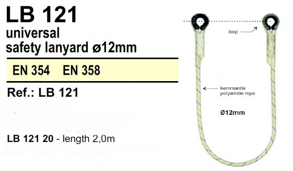 Worksafe® 2M Universal Safety Lanyard C/W Az023 Snap Hook