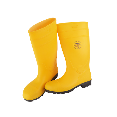 WORKSAFE YELLOW VULCAN BOOTS WITH STEEL TOE CAP AND MIDSOLE, S5, UK SIZE 8/42