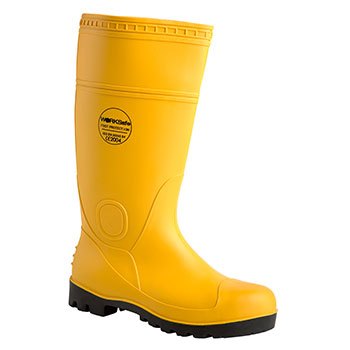 Worksafe® 2010 High-Cut Vulcan Pvc Boots (S4) Yellow Size 8