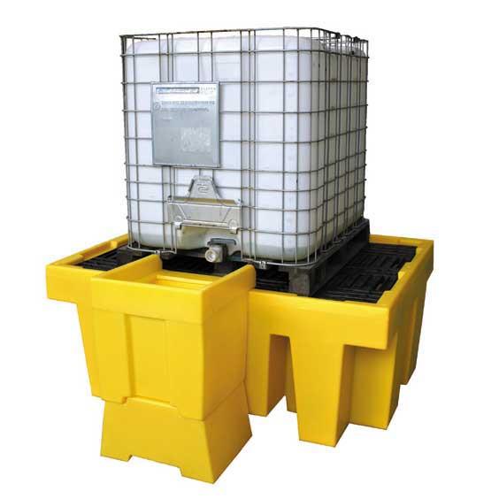 ROMOLD DISPENSING TRAY FOR BB1, POT & BASE, 86LTR BUND - OVERFLOWS INTO MAIN SUMP, YELLOW