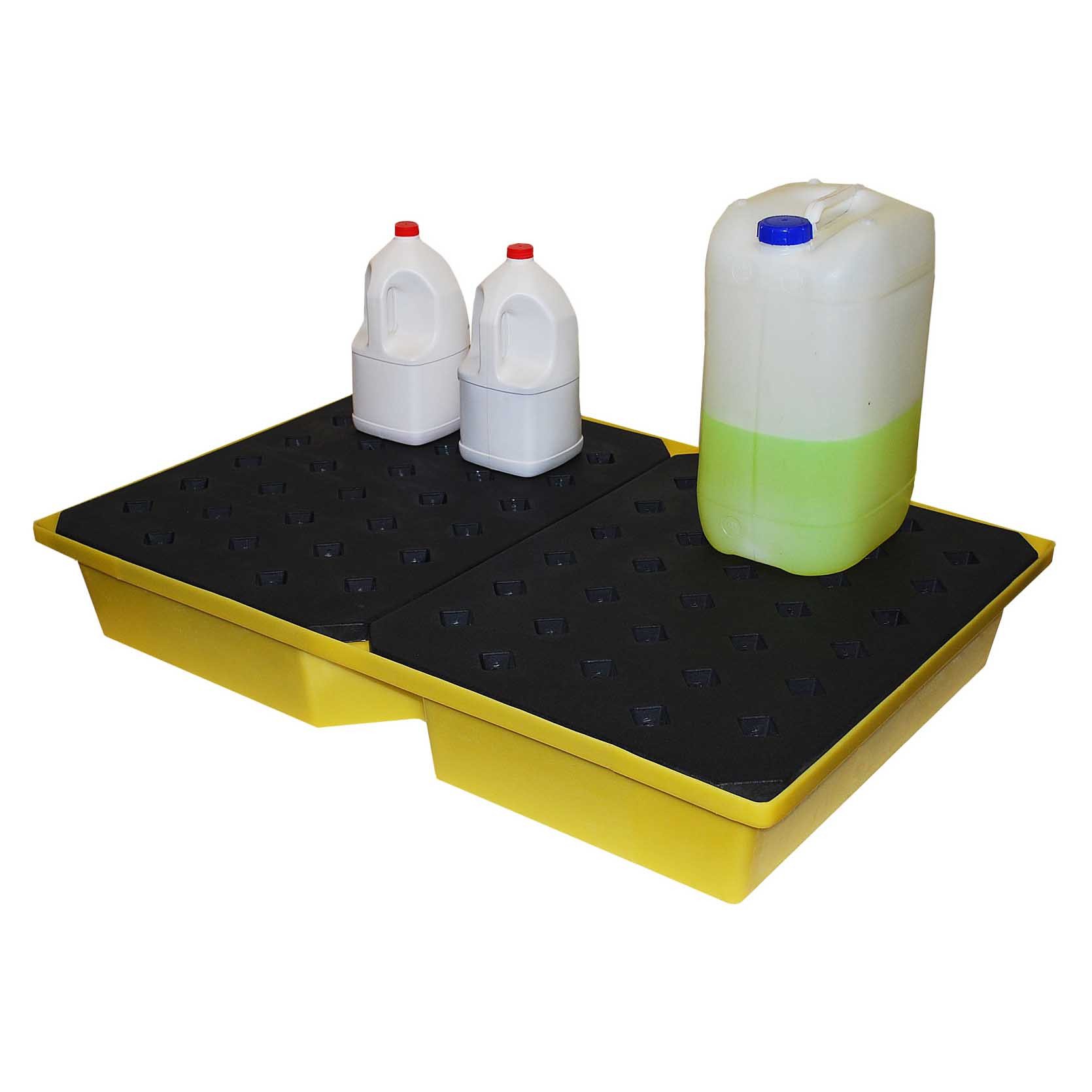 ROMOLD YELLOW SPILL TRAY WITH GRID, GENERAL PURPOSE, 104LTR BUND