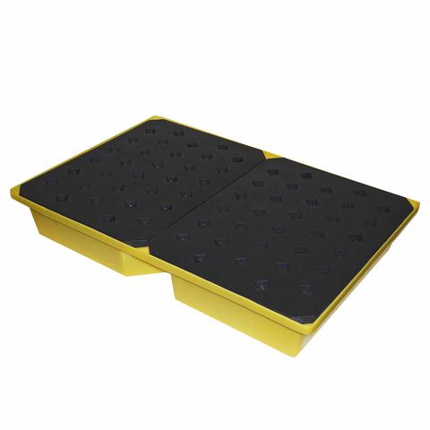 Romold Yellow Spill Tray With Grid, General Purpose, 104Ltr Bund