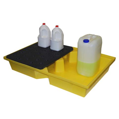 Romold Yellow Spill Tray With Grid, General Purpose, 104Ltr Bund