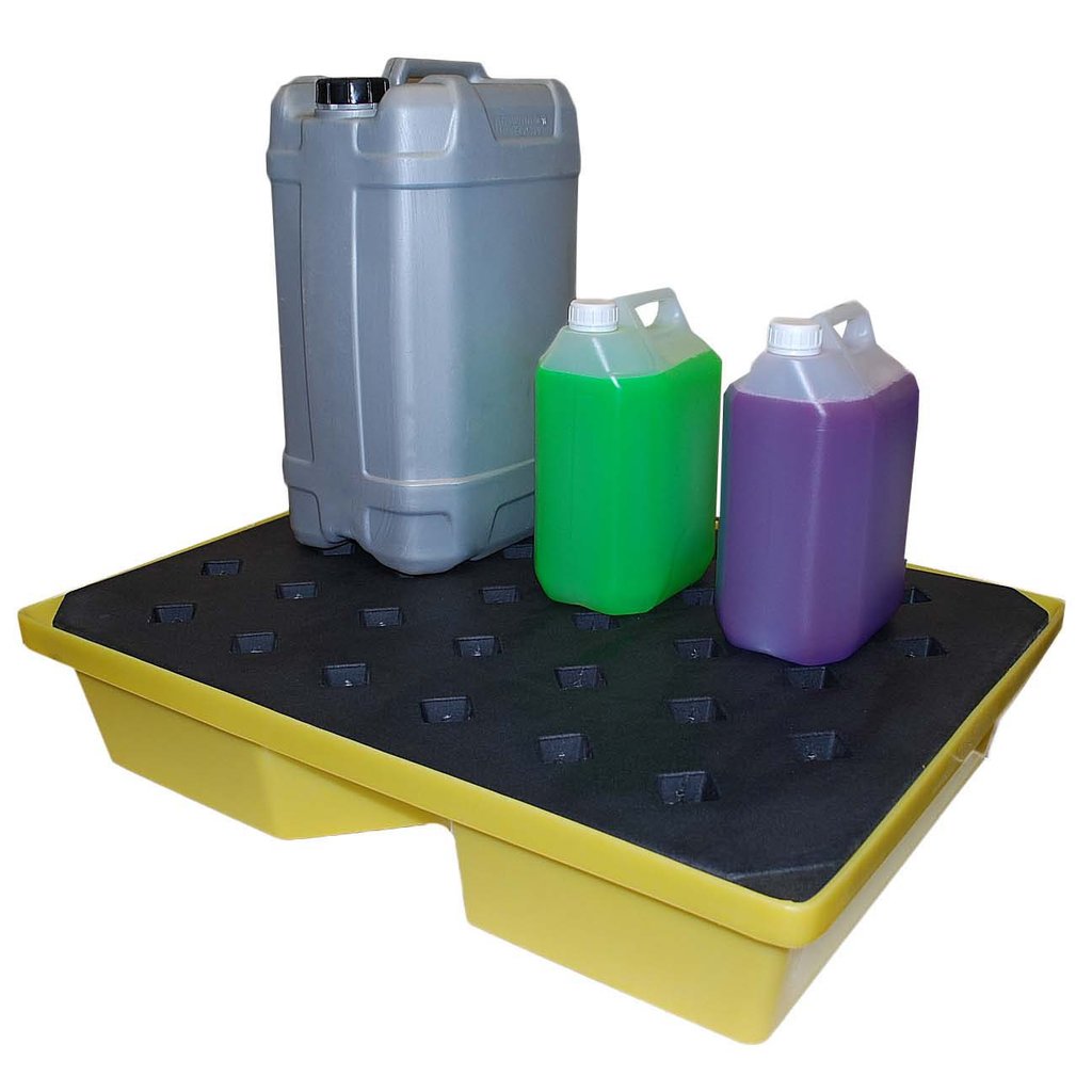 ROMOLD SPILL TRAY WITH GRID, GENERAL PURPOSE, 43LTR BUND, YELLOW