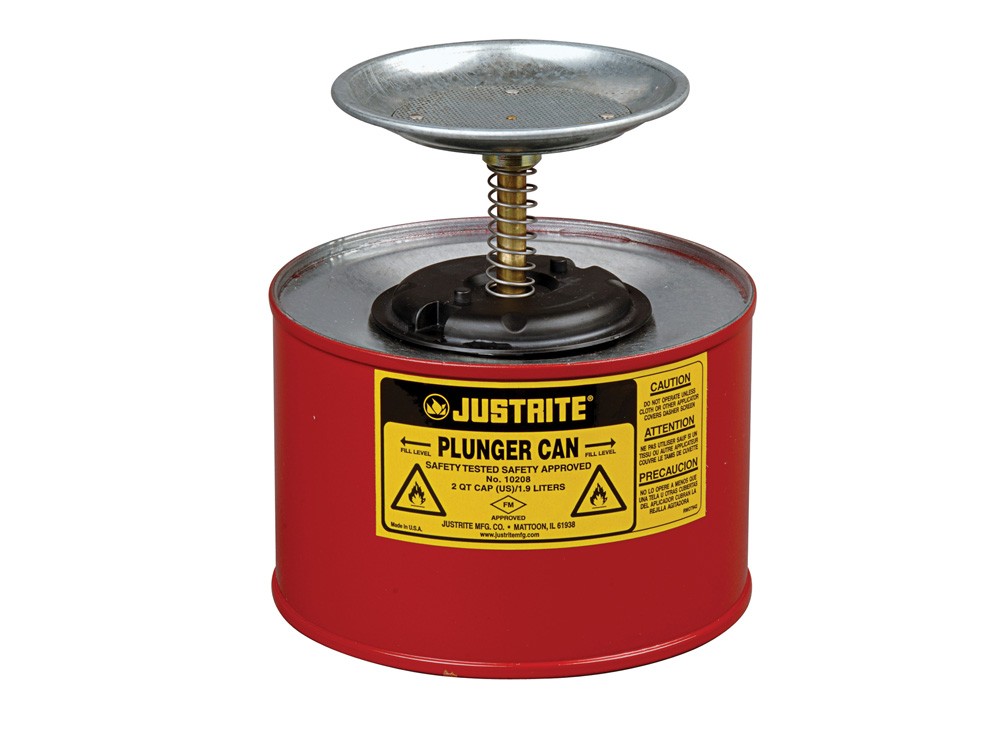 JUSTRITE 1/2 GAL PLUNGER CAN