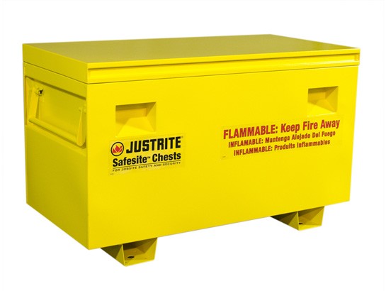 JUSTRITE SAFESITE FLAMMABLE COMBO SAFETY CHEST, 29.5"H X 48"W X 24"D