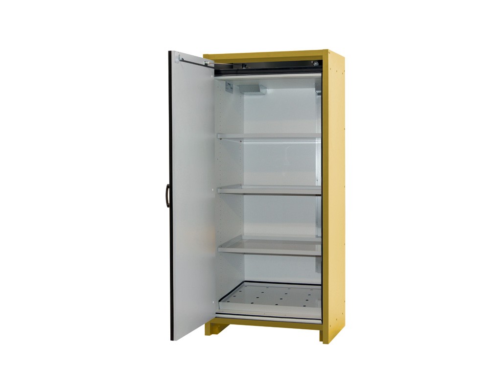Justrite Flammable Safety Cabinet, En30, 30Gal, 34"W, Yellow