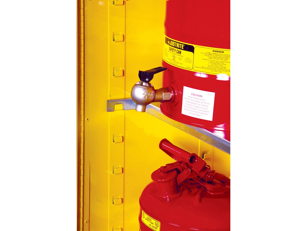 Justrite Spillslope Steel Dispensing Shelf For All 30/45-Gallon Safety Cabinets