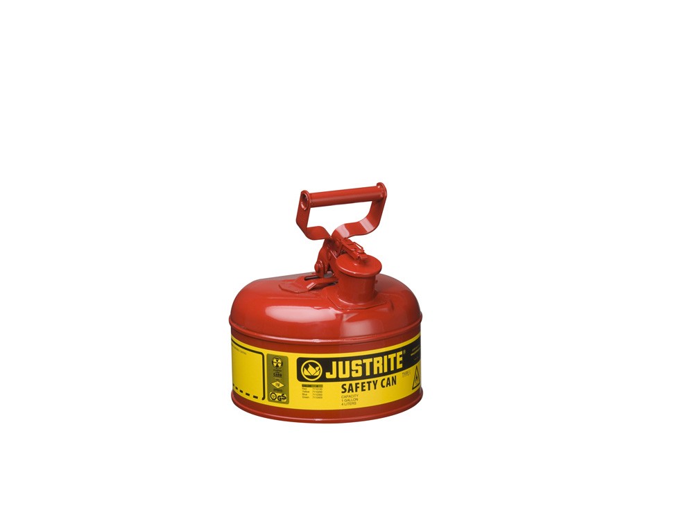 JUSTRITE 1G/4L TYPE I SAFETY CAN RED