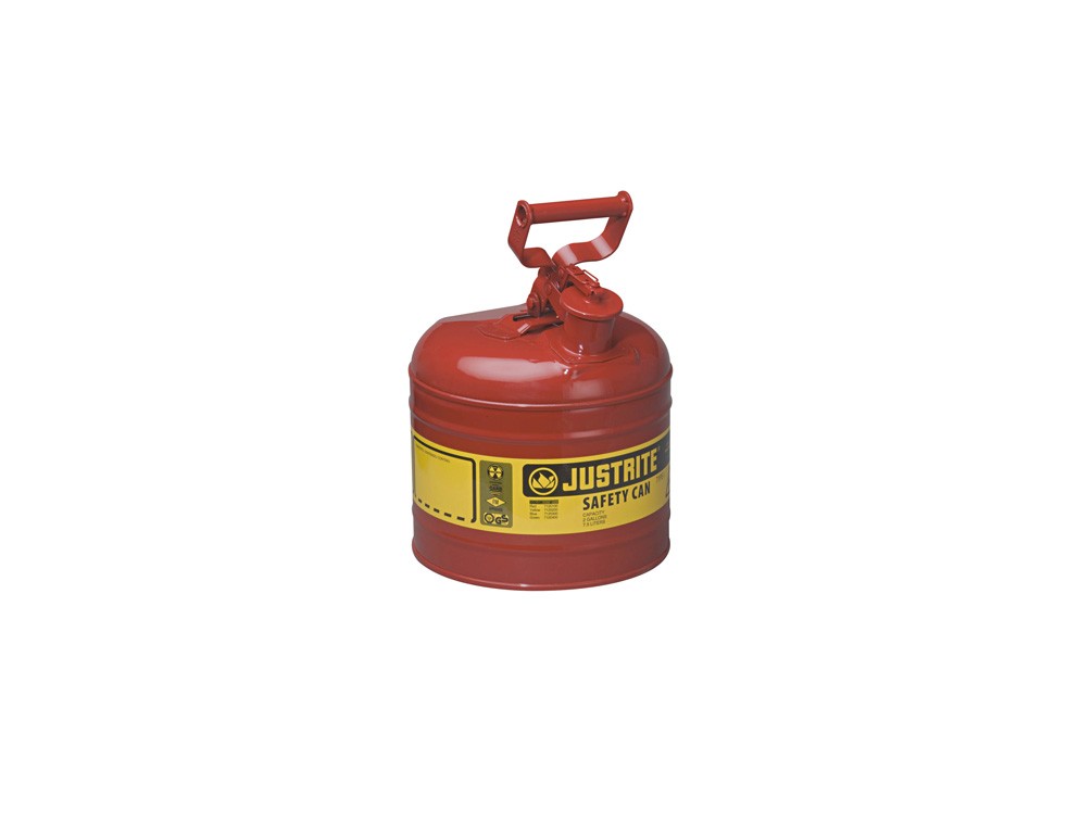 JUSTRITE 2 GAL/7.5L TYPE I SAFETY CAN RED