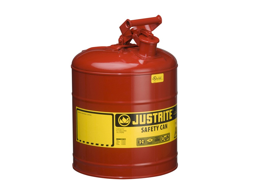 JUSTRITE 5G/19L TYPE I SAFETY CAN RED