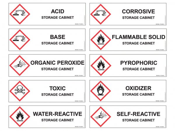 Justrite 22 Gal Chemcor Slimline Hazardous Material Safety Cabinet, 3 Shlvs, 1 S/C Dr