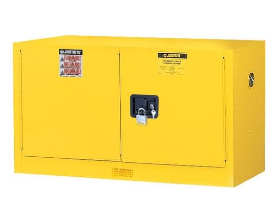 JUSTRITE 17 GAL WALL MOUNT SURE-GRIP EX SAFETY CABINET, MANUAL