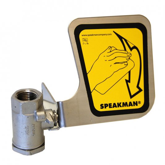 SPEAKMAN ACTIVATION BALL VALVE 12MM WITH PUSH FLAG HANDLE