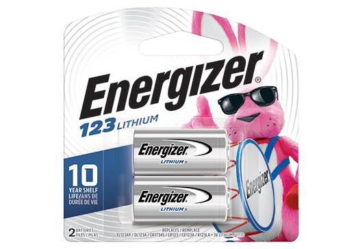 ENERGIZER CR123 LITHIUM BATTERY (SINGLE PACKET)