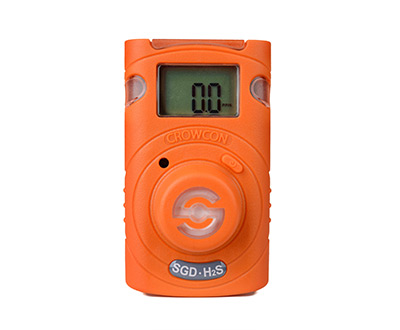 CROWCON CLIP SGD H2S DISPOSABLE GAS MONITOR, MEASUREMENT RANGE : 5PPM/5PPM W/ SPECIAL SETTINGS