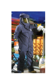 Elvex 43 Cal Ppe Kit C/W 35" Jacket Sz Xl, Bib Overall Sz Xl, Hood/Arc Shield, Class 2 Rubber Gloves Sz 11, Leather Protector, Glove Bag, Gear Bag