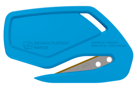 MARTOR SECUMAX PLASTICUT NO. 346912, CONCEALED BLADED KNIFE, BLUE (10PCS IN BOX - LOOSE)