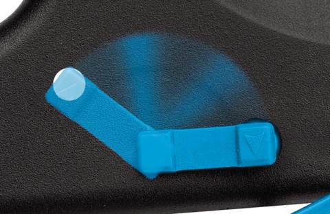 Martor Secumax Opticut NO. 437 Push-Cut Model Safety Cutter, Black/Blue (1 Cutter/Box)