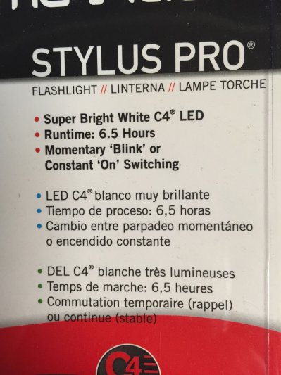 Streamlight Stylus Pro. Blue. 2Aaa.