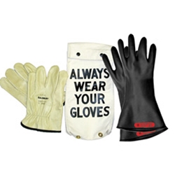 Salisbury Lineman Glove Kit Blk Class 00, Size 9