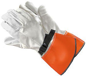Salisbury Goatskin Leather Protectors Wrist, Straight Cuff 14", Size 10
