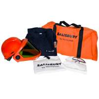 SALISBURY ARC FLASH COVERALL KIT 12 CAL/CM2 W/O GLOVES, SIZE LARGE