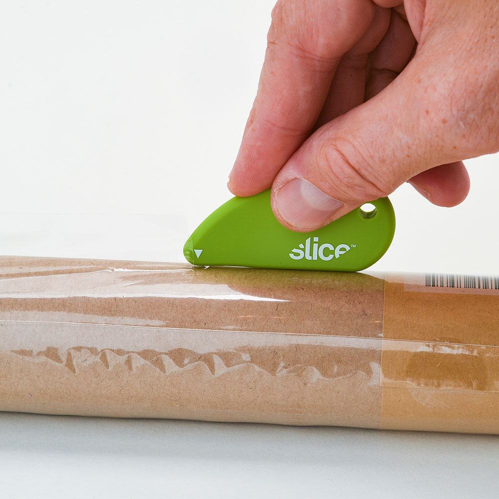 Slice Safety Cutter, Ceramic Micro-Blade, Pillow Pack, Green
