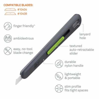 Slice Slim Pen Cutter, Auto-Retractable [12Pcs/Inner, 192Pcs/Cse]