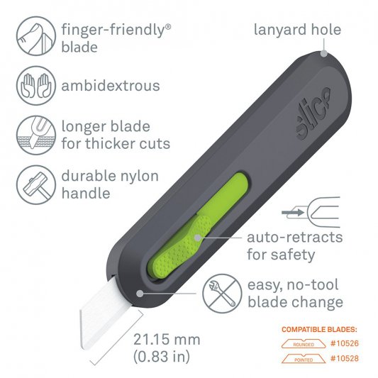 Slice Utility Knife, Auto Retractable