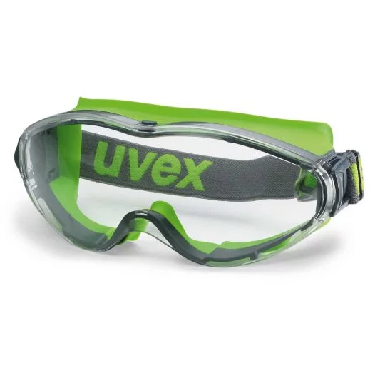 UVEX 9302-356 Ultrasonic Safety Goggles THS Clear Lens, Green