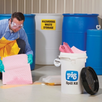 Pig Spill Response Buckets For Acid & Caustics