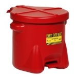 POLY OILY WASTE CAN;RED 16.5X13.5X16IN EACH