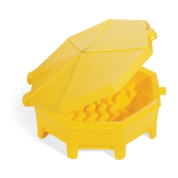 PIG POLY DRUM FUNNEL YELLOW W/HNG CVR EACH
