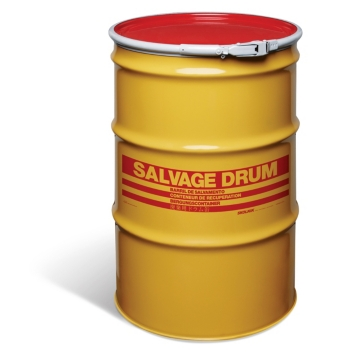 PIG 55-GAL STEEL SALVAGE DRUM, UNLINED QUICK STYLE