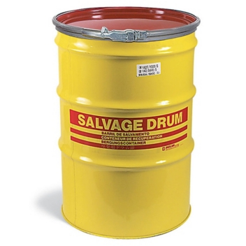 New Pig 85 Gallon Steel Salvage Drum, Lined Quick-Style