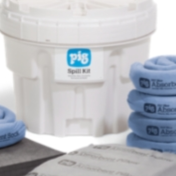 Pig Spill Kit In A 76-Litre Container For Oils, Coolants, Solvents And Water