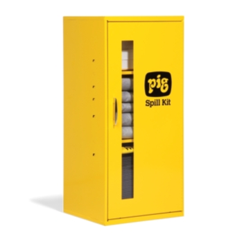 NEW PIG SPILL KIT SMALL WALL-MOUNT CABINET