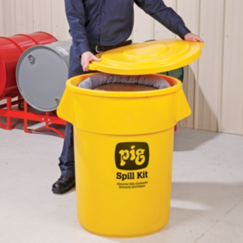 Pig Spill Kit Hi-Vis Container, 39 Gallon Unv Each