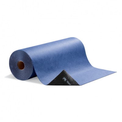 PIG® PAINT BOOTH MAT WITH ADHESIVE BACKING, BLUE 100FTX32IN ROLL