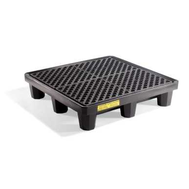 PIG POLY SPILL CONTAINMENT PALLET - 4 DRUM BLACK